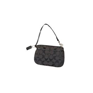 Coach Black Monogram Wristlet
